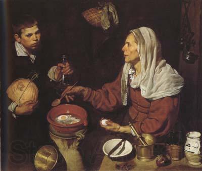 Diego Velazquez Vielle Femme Faisant frire des cenfs (df02) Norge oil painting art